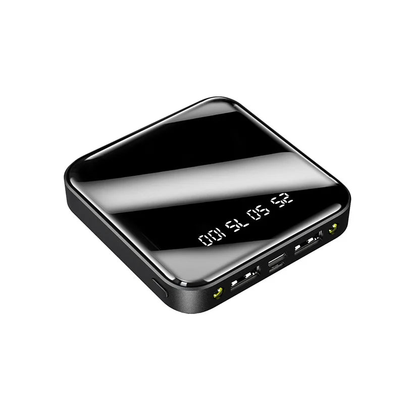 Mini Power Bank 20000 Mah Portable Mirror Digital Display Power Bank